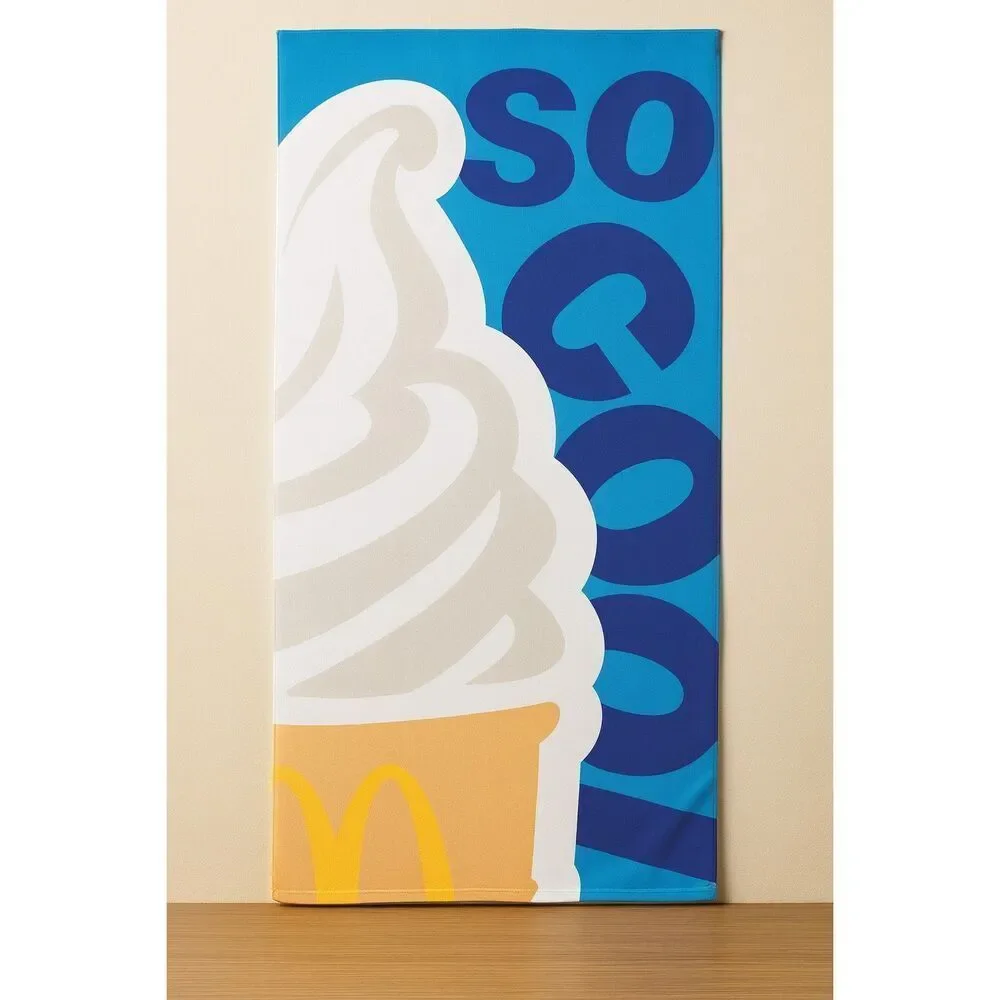 McDonald’s “Telo Mare Cono” Beach Towel | Italy 2025 Exclusive | Ice Cream Cone